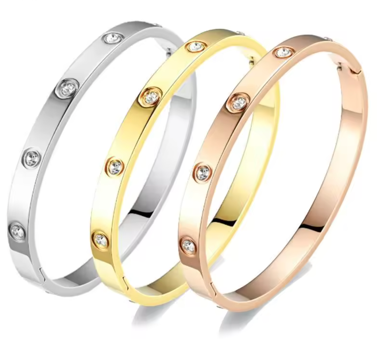 Luxury Stainless Steel Women’s Bangle