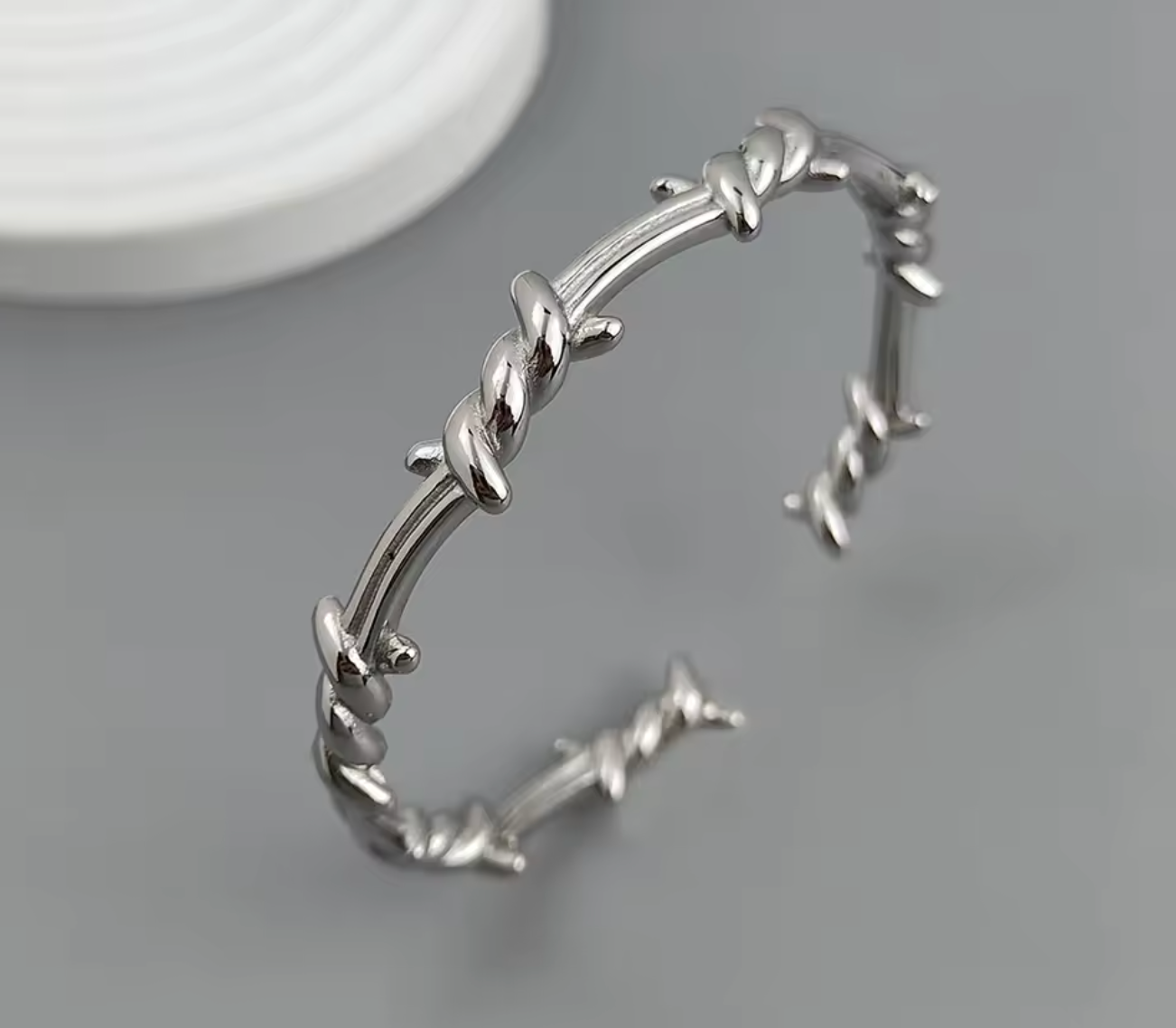 18K Gold Plated Wire Wrapped Thorn Bracelet